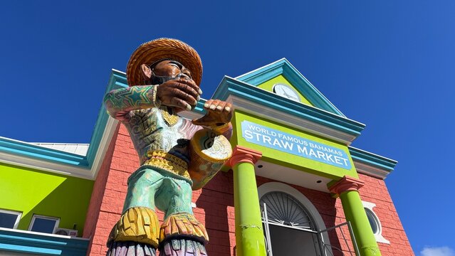 Famous Straw Market Entrance in Nassau Bahamas