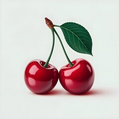 Twin Temptation: Glossy Cherries in Bloom