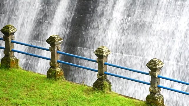 Water Dam at " Telaga Tunjung , in Tabanan regency of Bali
