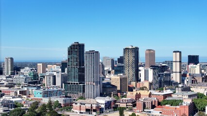 Fototapeta premium Aerial footage of Adelaide South Australia