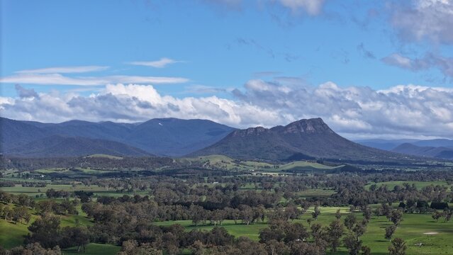 Aerial footage of Alexandra Victoria Australia
