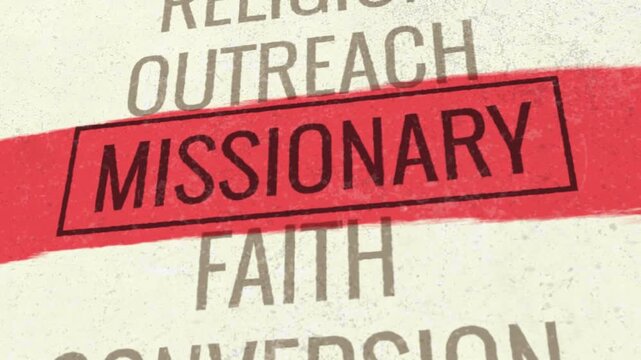 Missionary 3D Scrolling Title Animation