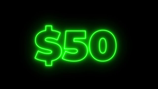300 dollar counter animation. 300 counting animation. Counting money and digits increasing. Motion graphic. Counting Numbers from 0 to 300 on a transparent background with alpha channel