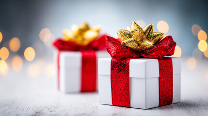 Festive gifts wrapped in vibrant colors, perfect for celebrations and special occasions. Create joyful memories with these presents.