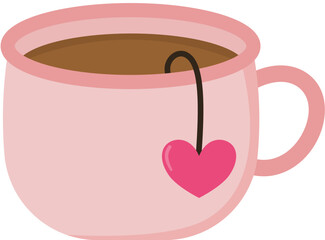 Valentine cup of coffee