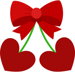 Valentine day ribbon