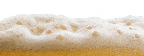 close-up of beer foam texture background
