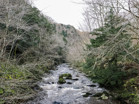 Ingleton Waterfalls Trail, Yorkshire &ndash; Scenic Forest Waterfall Landscape