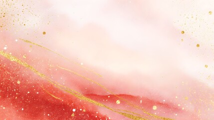 Festive watercolor Christmas background illustration evokes warmth golden sparkle bokeh holiday cheer commercial use