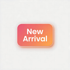 Vibrant New Arrival label with modern gradient effect