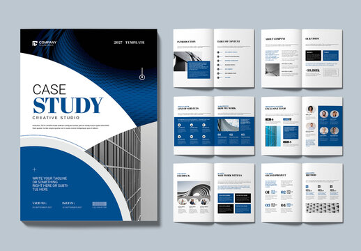 Case Study Booklet Template Layout