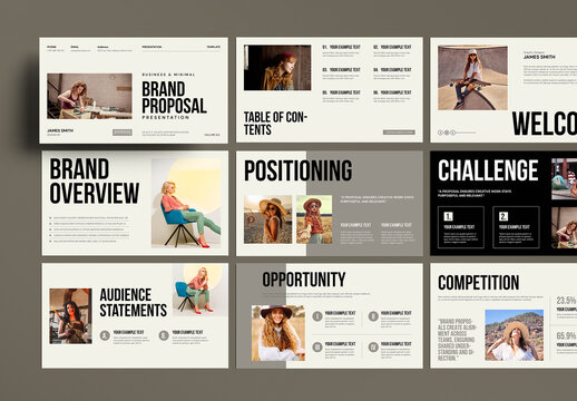 Creative Portfolio Presentation Template for Professional Visual