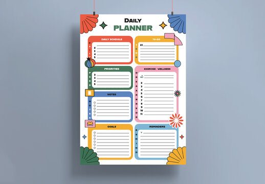 Daily Planner Template Design