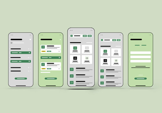 Mobile App Wireframe Template