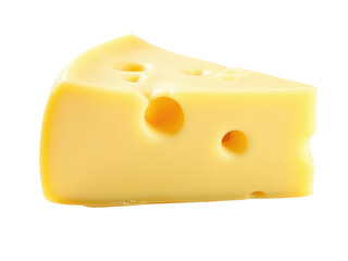 A piece of cheese with holes, commonly found in various forms and textures