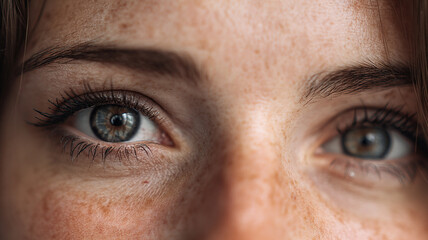 Close-up of eyes filled with emotion