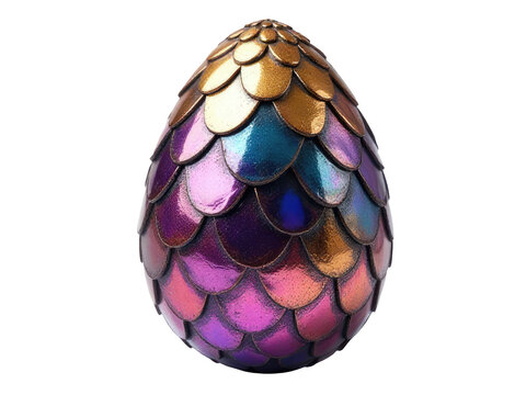 A unique egg shape resembling a dragon's tail