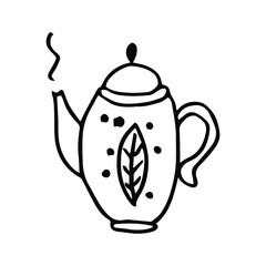 teapot sketch on a white background