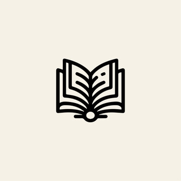 ook Club Logo, Minimal Reading Logo, Book Club Branding, Feminine Line Art Book Logo, Elegant Literary Logo, Modern Reading Club Identity, Book Lover Icon, Reading Club Logo, Book Icon Clipart, Litera