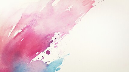 Dynamic magenta water color strokes, Bright diagonal watercolor streak with space for text, Vivid magenta diagonal watercolor streak emphasizing boldness and providing space for textual content