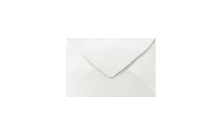 Romantic valentine's love letter envelope on transparent background