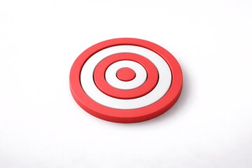 Business Goal Target Achieved on Clean White Background