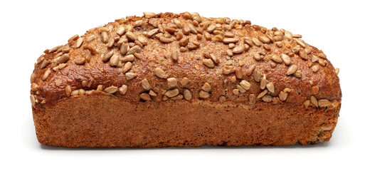 freshly baked bread isolated on white background. clipping path