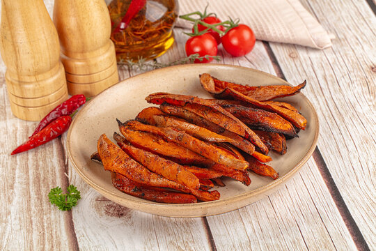 Homemade cuisine - baked sweet batat