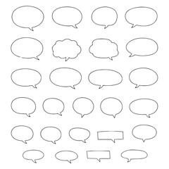 Fototapeta premium speech bubble set
