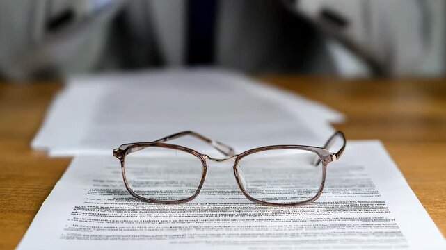 Professional reviewing detailed feedback on updated compliance documents highlighting thoughtful consideration and ethical responsibility.