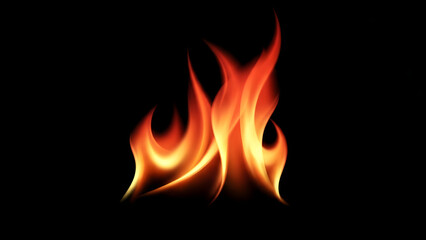 Fototapeta premium Striking and radiant graphic depiction of a burning fire, showcasing the intense glow and dynamic movement of flames, evoking warmth and dramatic energy