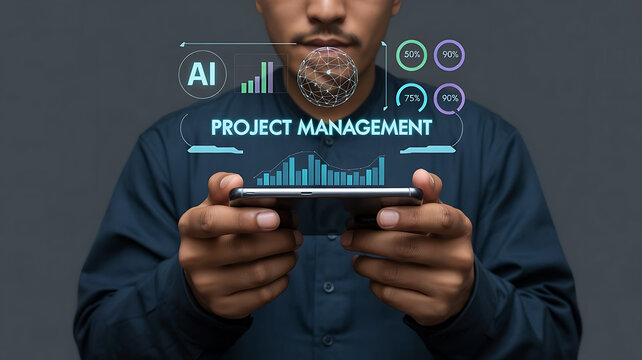 Project Management Workflow And Business Planning Digital Interface - Powered by Adobe