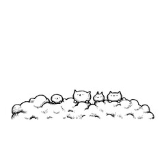 Obraz premium Abstract Dark Void with Minimalist Aesthetic Design