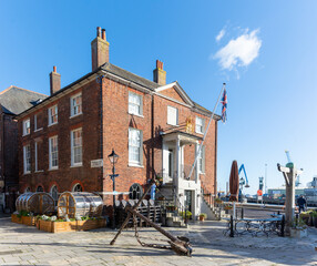 Poole, UK - November 17th 2025: The Old Custom House and Town Beam.