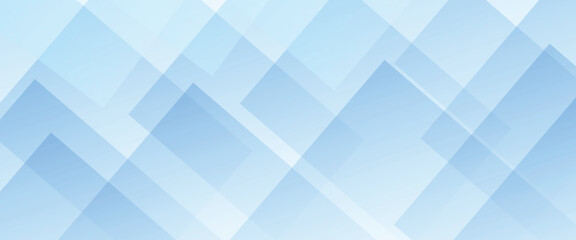 Light Blue Geometric Abstract Background with Overlapping Diamond Shapes and Gradient