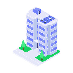 Collection of Business and Corporate Isometric Style Icons 