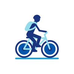 Fototapeta premium Child enjoying a bike ride isolated on transparent background