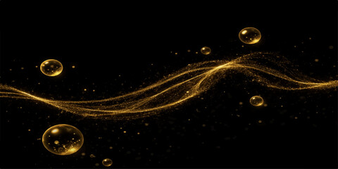 An abstract orange background with bubbling circles glows like a fantasy cosmic nebula where light from a distant sun illuminates a sphere among the stars of a vast science fiction galaxy