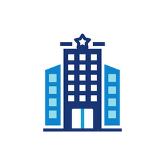 Naklejka premium Modern office building isolated on transparent background