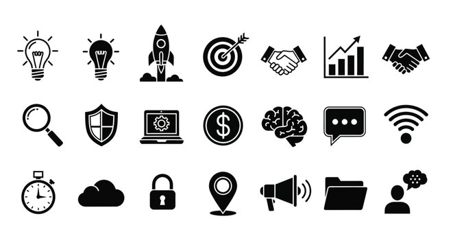 Black icons of business and technology 1.