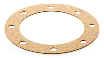 Paper Circle Gasket Showing Fibrous Texture, Standard v2 4x