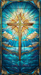 Fototapeta premium Archangel with Sword and Serpent – AI Generative