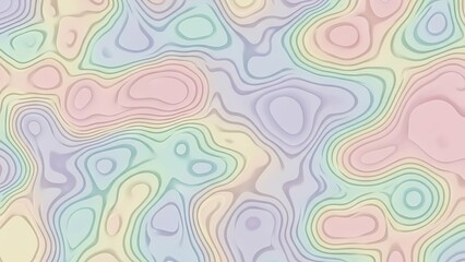 Fototapeta premium Colorful Topographic Pattern Background