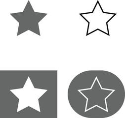 Star Icon with Vector Illustration
