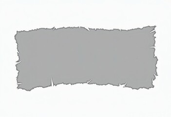 Abstract Gray Torn Paper Texture with Irregular Edges