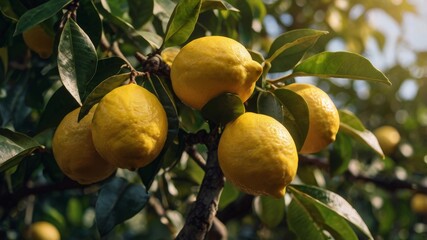 Lemon on tree