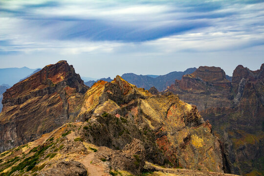 The mountain range of Pico Ruivo