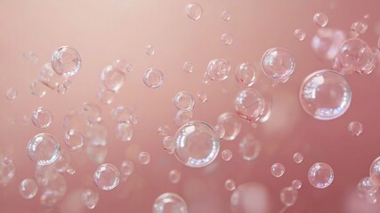 pink soap bubbles