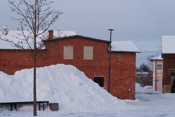 old house in the snow © talavietis