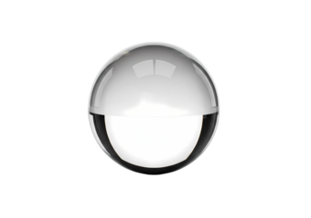 Crystal ball sphere for magical predictions concept